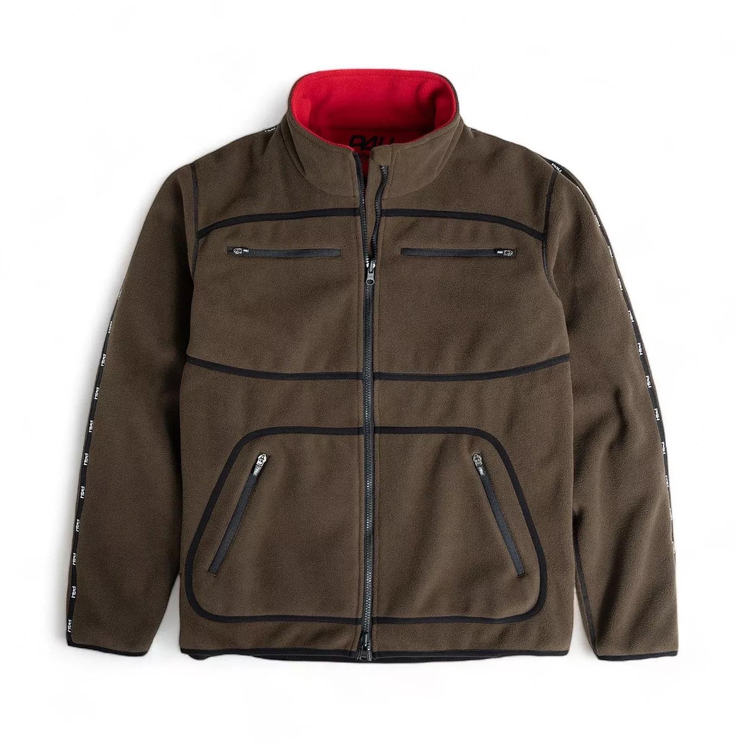 P4H Elite Vendbar laminert fleecejakke herre - Grønn/ Rød