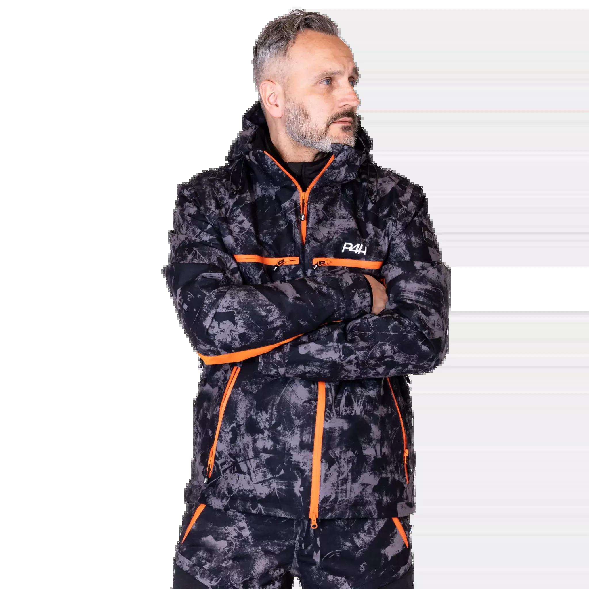 P4H Hunters Elite - Jaktjakke Herre - Camouflage  - Sort Camo