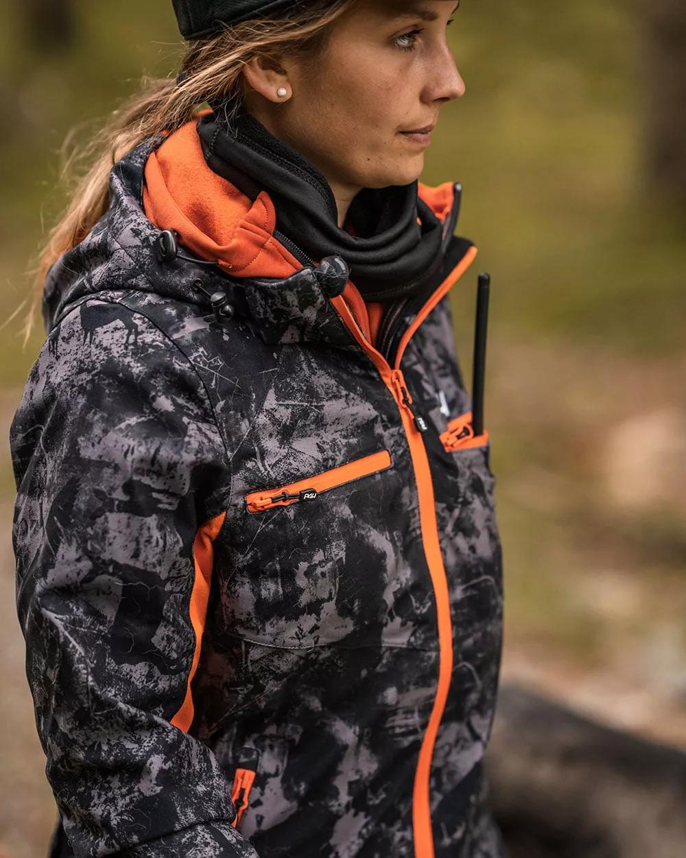 P4H Hunters Elite - Jaktjakke dame  - Sort camo