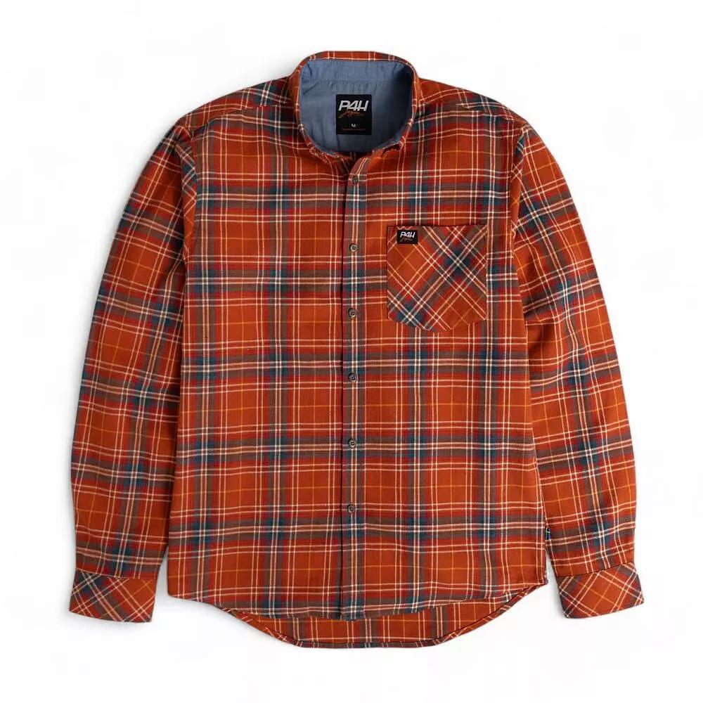 P4H - Jaktskjorte børstet flanell - rust