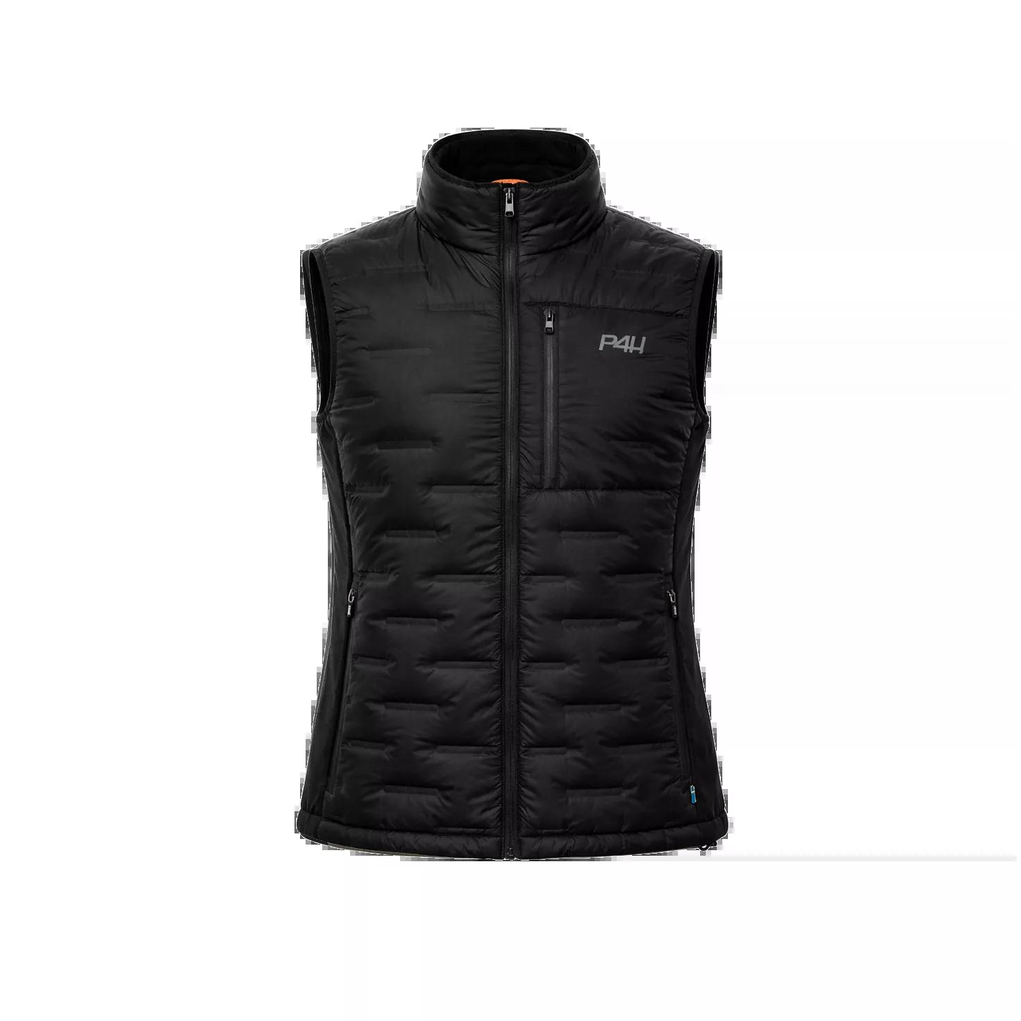 P4H elektrisk dunforet varmevest herre sort