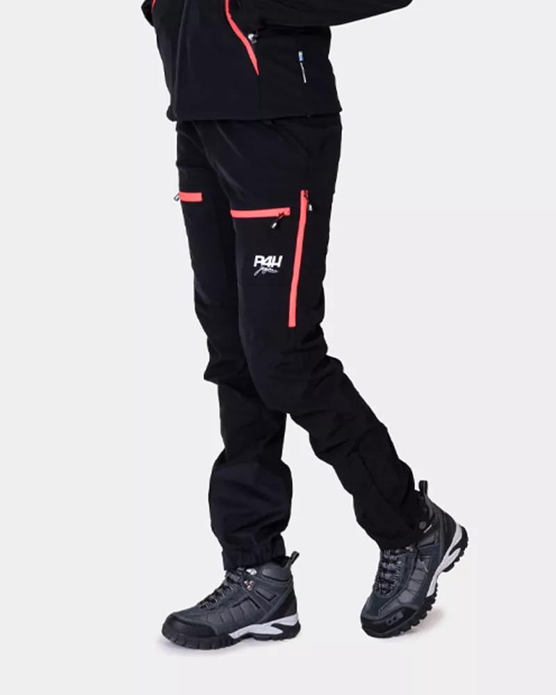 P4H Power Pants friluftsbukse stretch dame sort/rosa